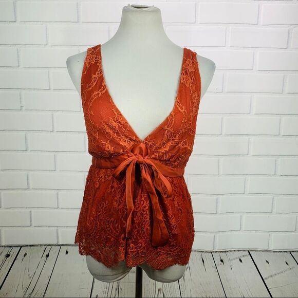 NWT Free People Chante Lace Tie Tank - Medium - Picture 7 of 14